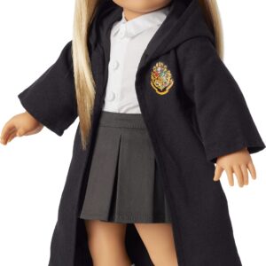 American Girl Harry Potter 18-inch Doll Hogwarts Uniform with Skirt Outfit and Robe Featuring School Crest, For Ages 6+