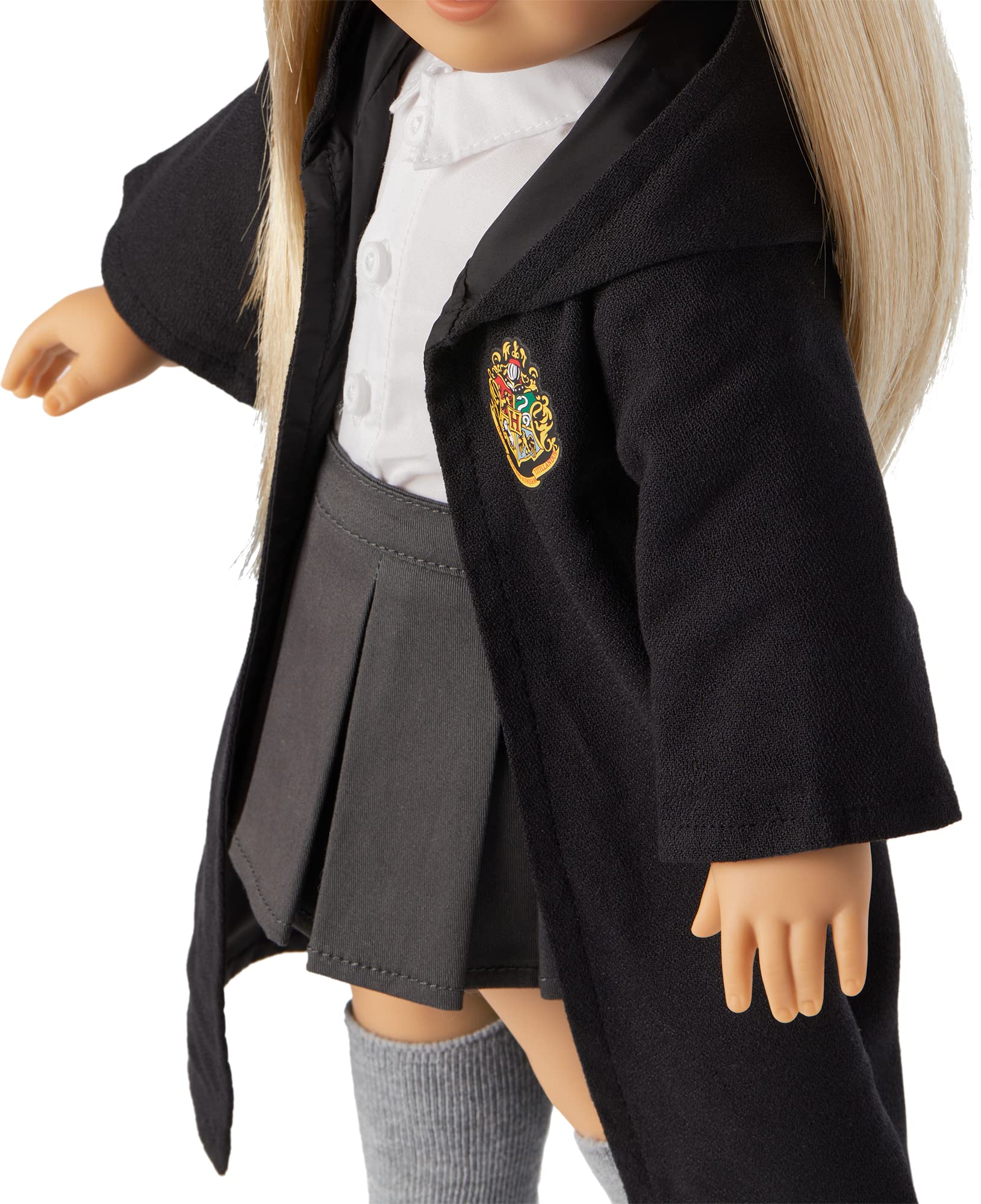 American Girl Harry Potter 18-inch Doll Hogwarts Uniform with Skirt Outfit and Robe Featuring School Crest, For Ages 6+