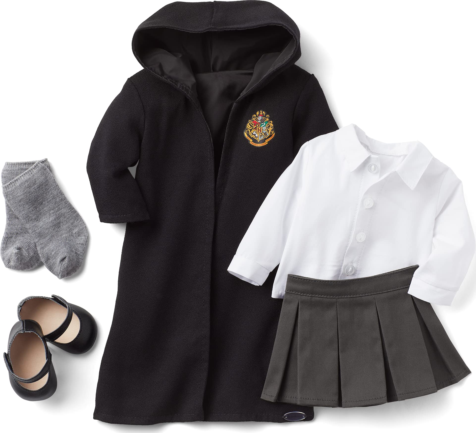 American Girl Harry Potter 18-inch Doll Hogwarts Uniform with Skirt Outfit and Robe Featuring School Crest, For Ages 6+