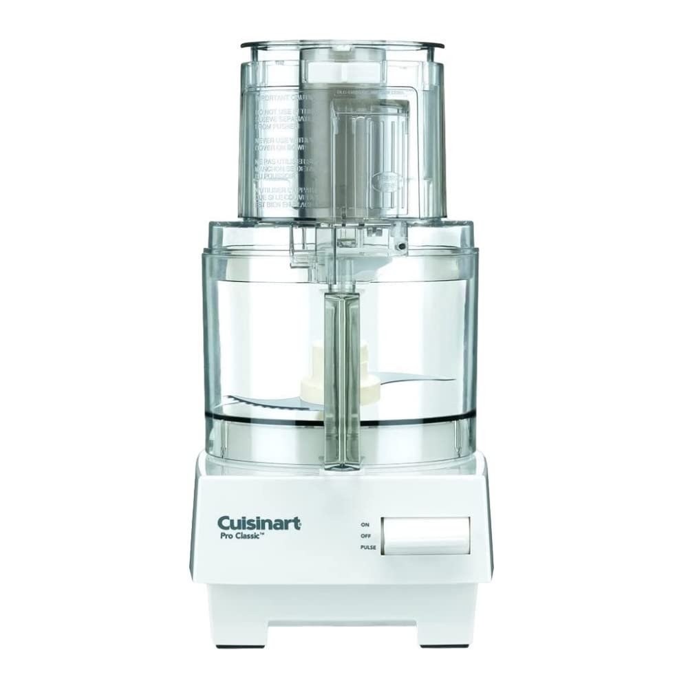 Cuisinart DLC-10S Pro Classic 7-Cup Food Processor (White) Bundle with Multicolor 12 Piece Knife Set with Blade Guards (2 Items)