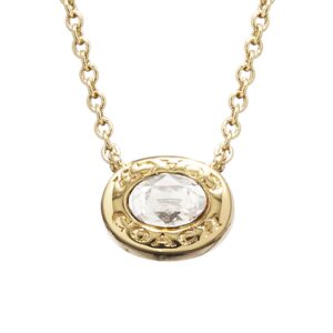 Coach Women's Signature Stone Pendant Necklace