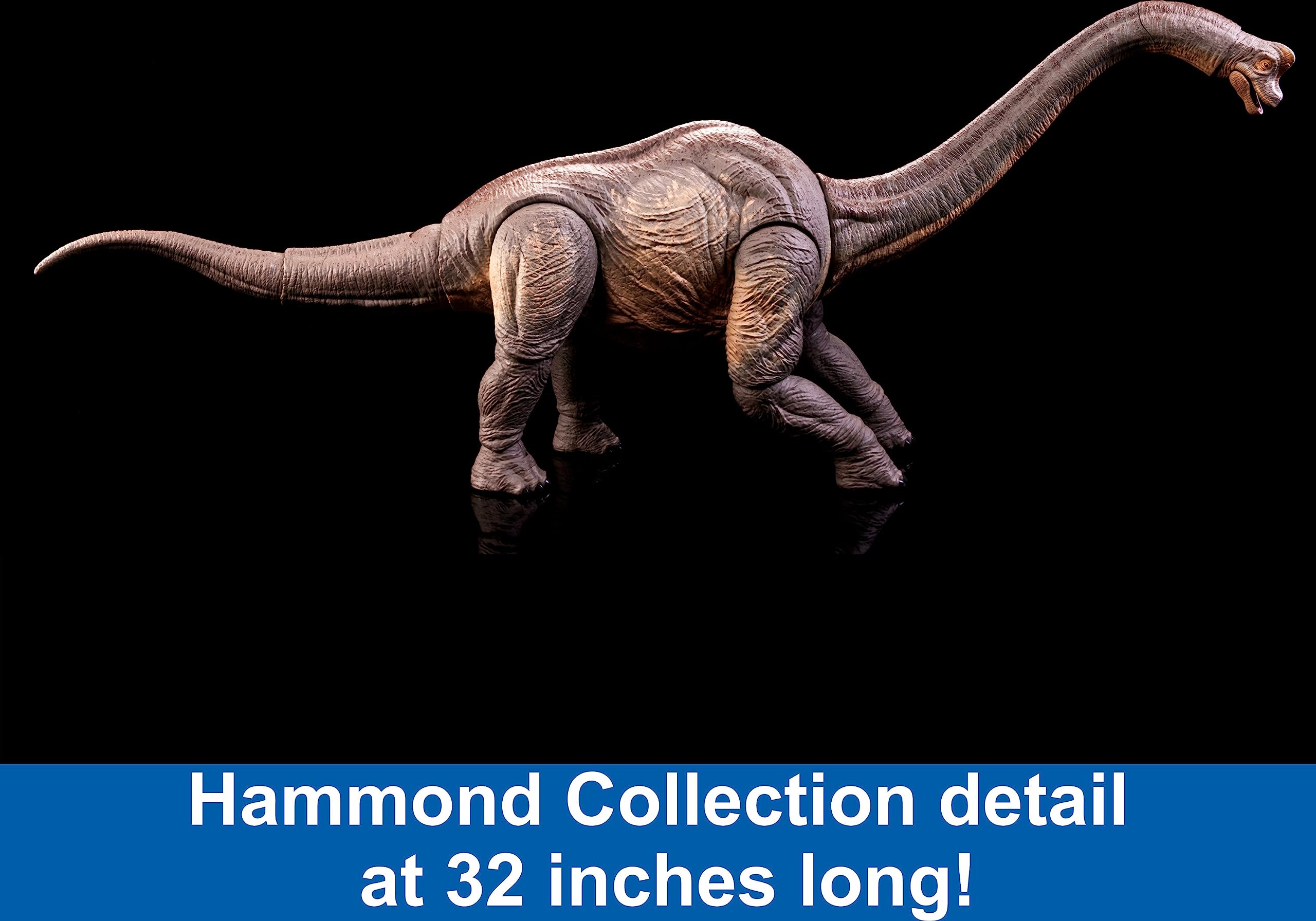 Mattel Jurassic World Mattel Jurassic Park Hammond Collection Action Figure, Brachiosaurus Dinosaur Toy, 30th Anniversary Collectible