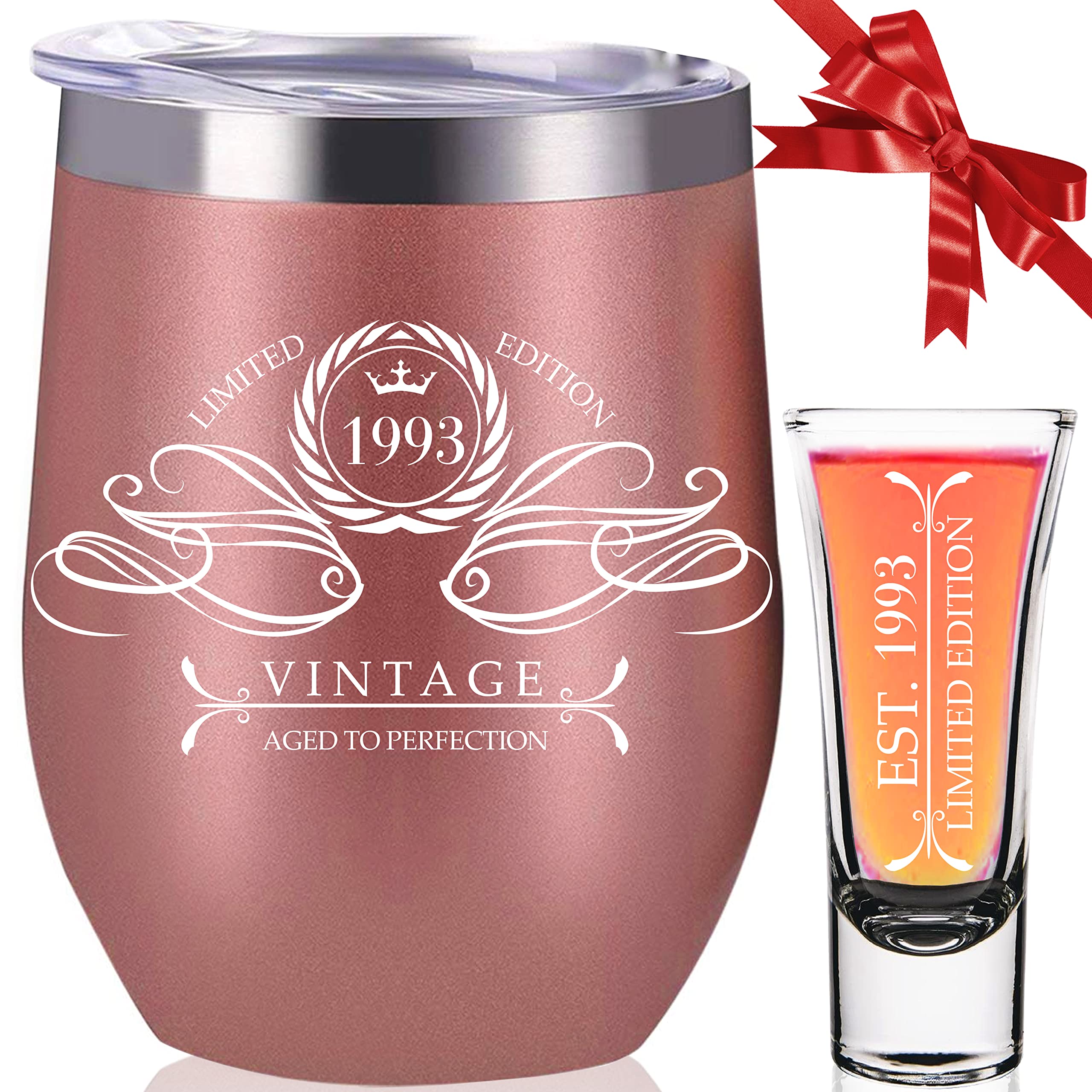 30th Birthday Gifts For Her - 1993 30th Birthday Decorations For Women Her - 30 Year Old Gifts, 30 Birthday Idea Presents For Women, Her, Wife, Daughter, Girlfriend, Friends, Sisters - 12 Oz Tumbler