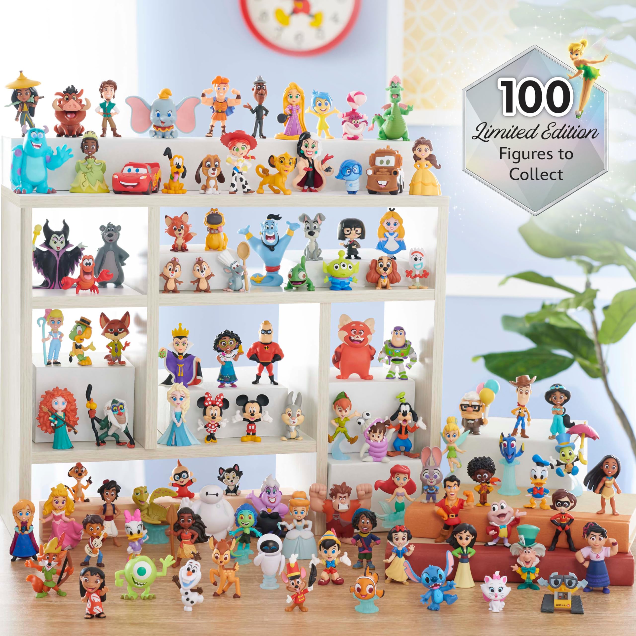 Disney100 Years of Love Celebration Collection Limited Edition 8-Piece Figure Pack, Kids Toys for Ages 3 Up by Just Play