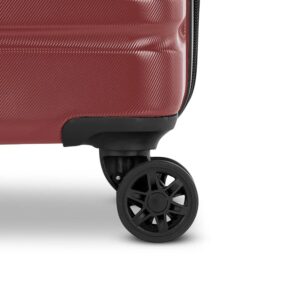 Samsonite Evolve SE Hardside Expandable Luggage with Double Spinner Wheels, Matte Burgundy, 3PC Set (CO/M/L)