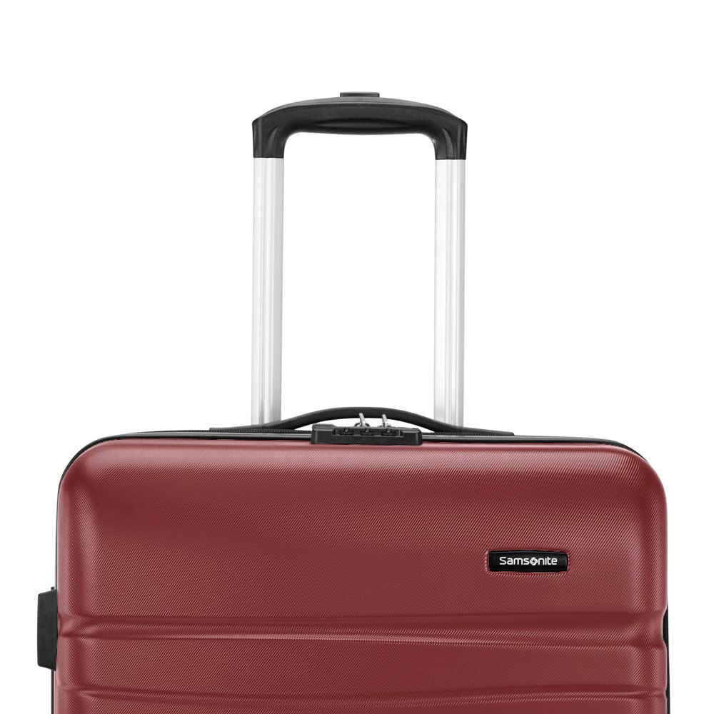 Samsonite Evolve SE Hardside Expandable Luggage with Double Spinner Wheels, Matte Burgundy, 3PC Set (CO/M/L)