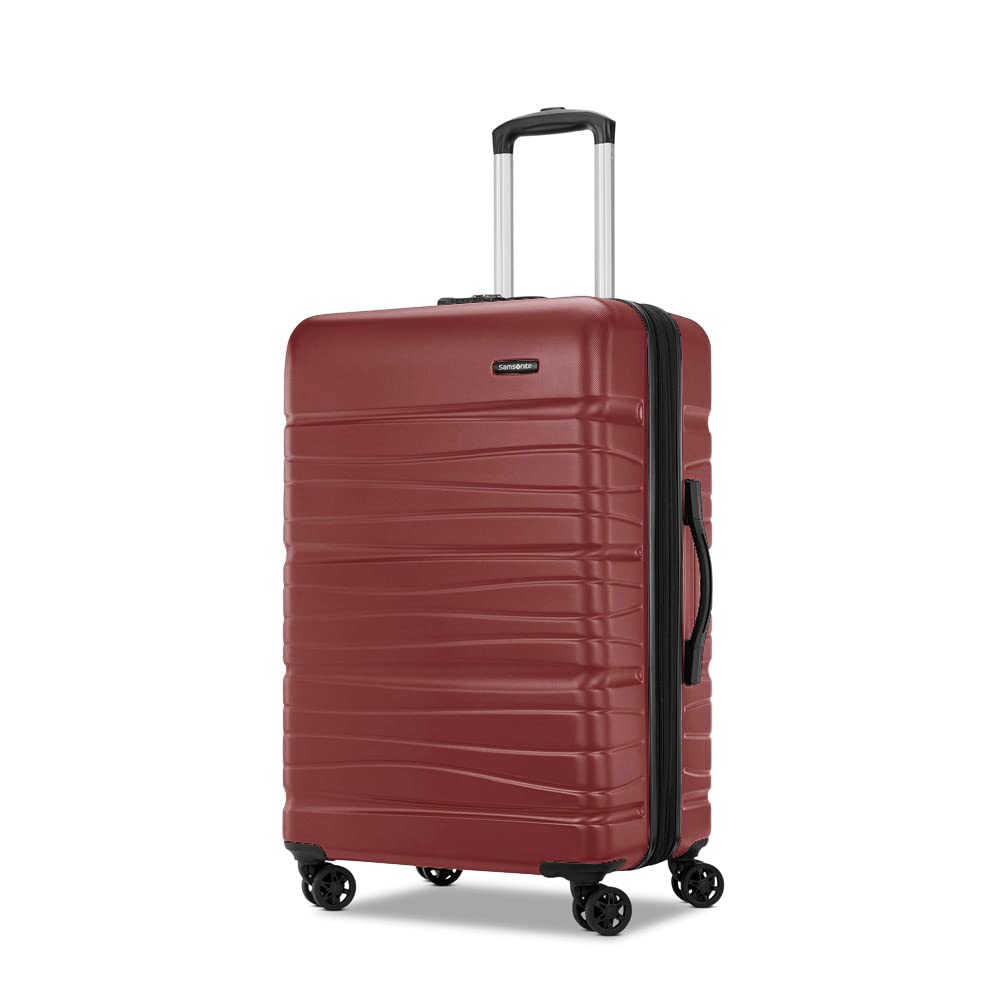 Samsonite Evolve SE Hardside Expandable Luggage with Double Spinner Wheels, Matte Burgundy, 3PC Set (CO/M/L)