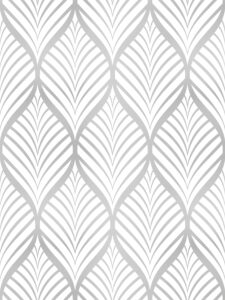 amiya silver gray peel and stick wallpaper modern boho removable vinyl contact paper leaf self adhesive bathroom wallpaper for cabinets 17.7" x 120" renter friendly