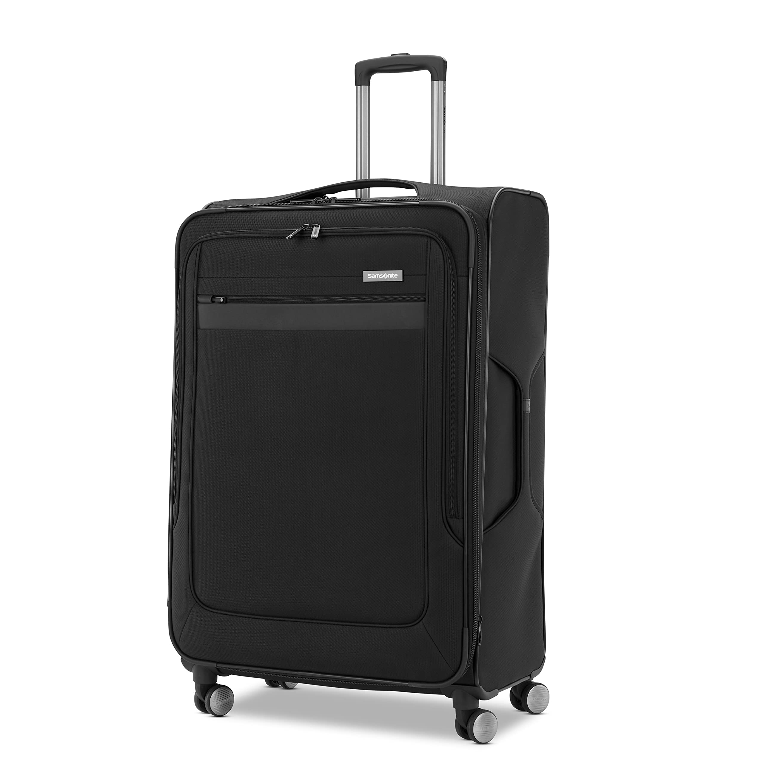 Samsonite Ascella 3.0 Softside Expandable Luggage, Black, Large Exp Spinner