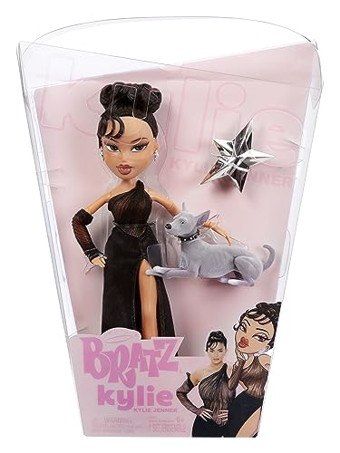 Bratz x Kylie Jenner Night Fashion Doll with Evening Gown, Pet Dog, and Poster