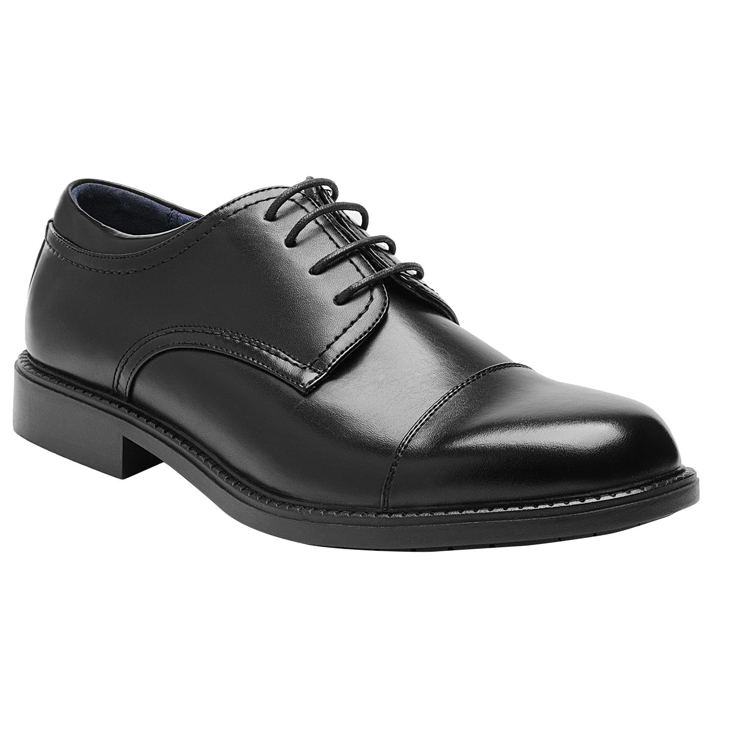 Bruno Marc Men's Black Leather Lined Dress Oxford Shoes Classic Lace Up Formal Dress Wide Shoes,DOWNINGWIDE-01,Black,11 W US