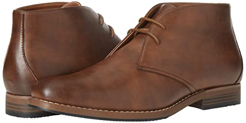 Amazon Essentials Men's Desert Boot, Chestnut Brown, 10.5