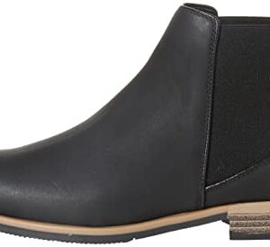 Amazon Essentials Men's Chelsea Boot, Black Faux Leather, 11