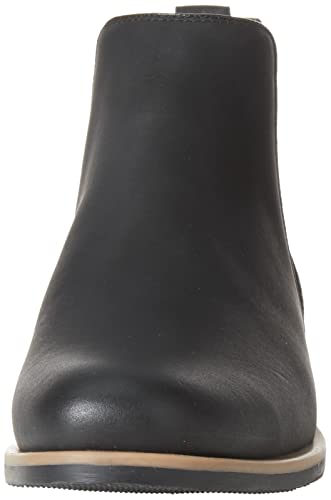 Amazon Essentials Men's Chelsea Boot, Black Faux Leather, 11