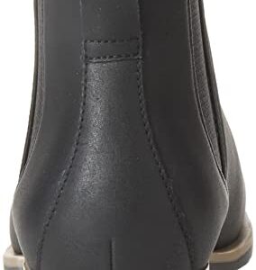 Amazon Essentials Men's Chelsea Boot, Black Faux Leather, 11