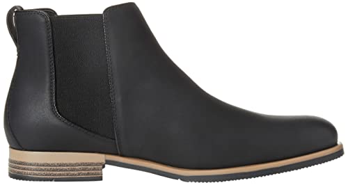 Amazon Essentials Men's Chelsea Boot, Black Faux Leather, 13