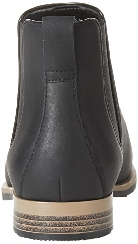 Amazon Essentials Men's Chelsea Boot, Black Faux Leather, 13