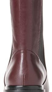 Amazon Essentials Women's Chunky Sole Chelsea Boot, Black Oxblood, 7.5 Wide