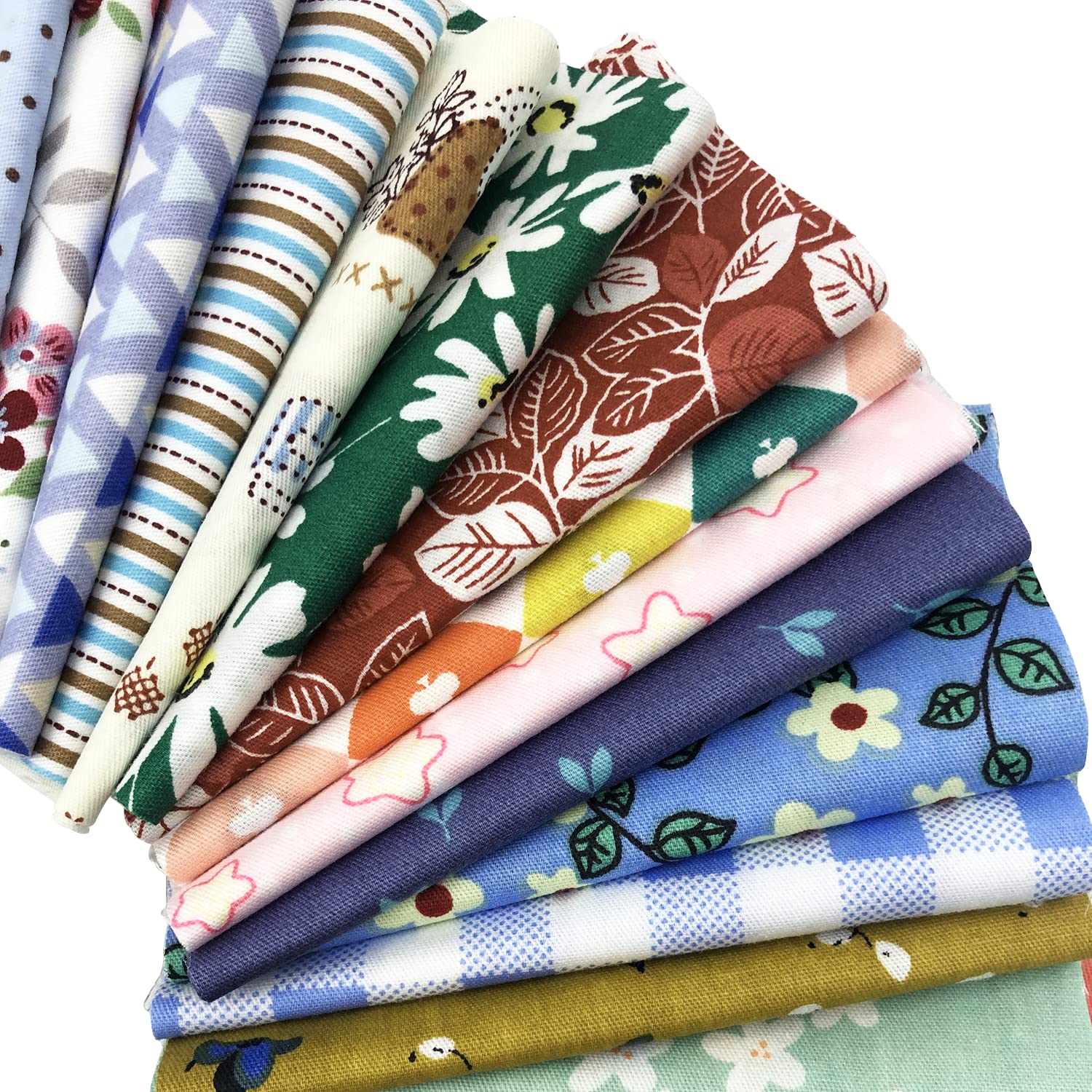 180pcs Sewing Fabric,Scrap Quilts Fabric,Fat Quarters Fabric Bundles,Vintage Fabric Squares,Araniozb Cotton Fabric Squares Bundles,Fabric Squares 4" x 4"(10cm x 10cm)