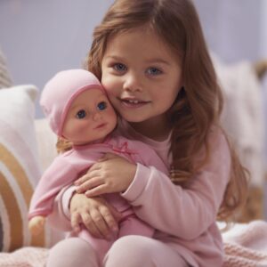 Baby Born My First Baby Doll Annabell - Blue Eyes: Realistic Soft-Bodied Baby Doll for Kids Ages 1 & Up, Eyes Open & Close, Baby Doll with Bottle