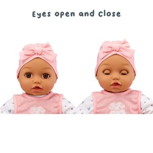 Baby Born My Real Baby Doll Ava - Light Brown Eyes: Realistic Soft-Bodied Baby Doll Ages 3 & Up, Sound Effects, Drinks & Wets, Mouth Moves, Cries Real Tears, Eyes Open & Close, Pacifier