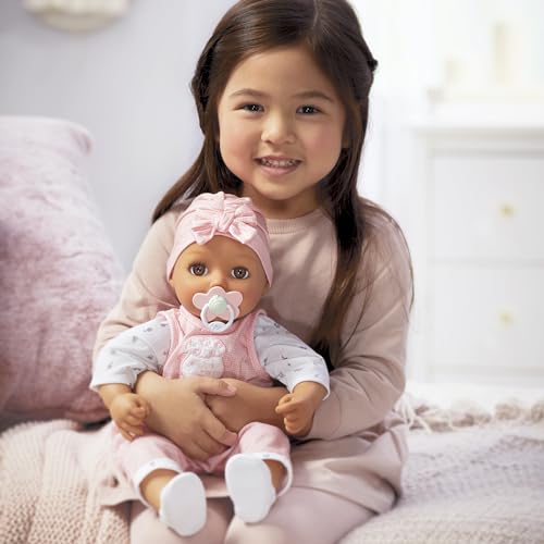 Baby Born My Real Baby Doll Ava - Light Brown Eyes: Realistic Soft-Bodied Baby Doll Ages 3 & Up, Sound Effects, Drinks & Wets, Mouth Moves, Cries Real Tears, Eyes Open & Close, Pacifier