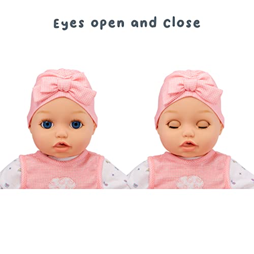 Baby Born My Real Baby Doll Annabell - Blue Eyes: Realistic Soft-Bodied Baby Doll Ages 3 & Up, Sound Effects, Drinks & Wets, Mouth Moves, Cries Real Tears, Eyes Open & Close, Pacifier