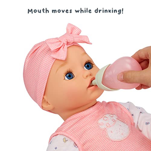 Baby Born My Real Baby Doll Annabell - Blue Eyes: Realistic Soft-Bodied Baby Doll Ages 3 & Up, Sound Effects, Drinks & Wets, Mouth Moves, Cries Real Tears, Eyes Open & Close, Pacifier