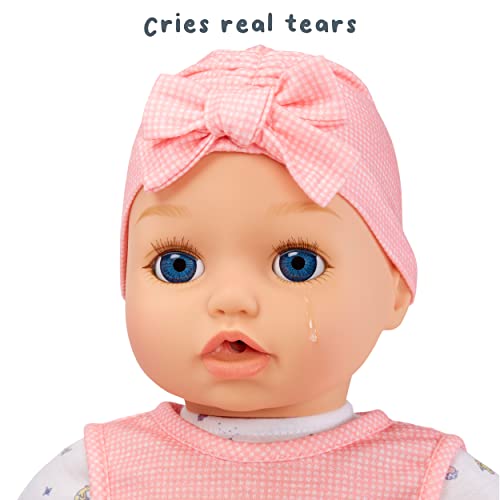 Baby Born My Real Baby Doll Annabell - Blue Eyes: Realistic Soft-Bodied Baby Doll Ages 3 & Up, Sound Effects, Drinks & Wets, Mouth Moves, Cries Real Tears, Eyes Open & Close, Pacifier