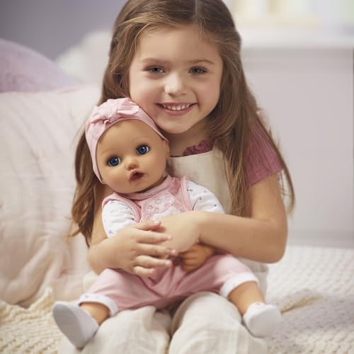 Baby Born My Real Baby Doll Annabell - Blue Eyes: Realistic Soft-Bodied Baby Doll Ages 3 & Up, Sound Effects, Drinks & Wets, Mouth Moves, Cries Real Tears, Eyes Open & Close, Pacifier