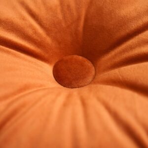 ARTMAGIC Flower Shaped Velvet Decorative Throw Pillow Cushion Ultra Soft Cute Floor Pillow for Couch Bed Sofa, Burnt Orange, 16x16 inch