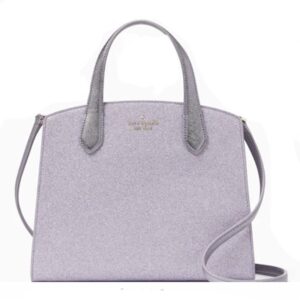 Kate Spade New York Tinsel Glitter Satchel (Lilac frost)