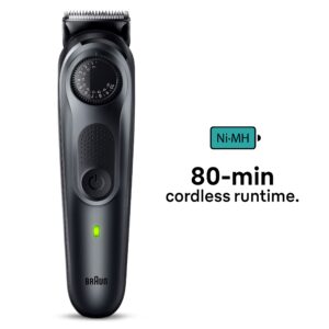 Braun All-in-One Style Kit Series 5 5471, 8-in-1 Trimmer for Men with Beard Trimmer, Body Trimmer for Manscaping, Hair Clippers & More, Ultra-Sharp Blade, 40 Length Settings, Waterproof