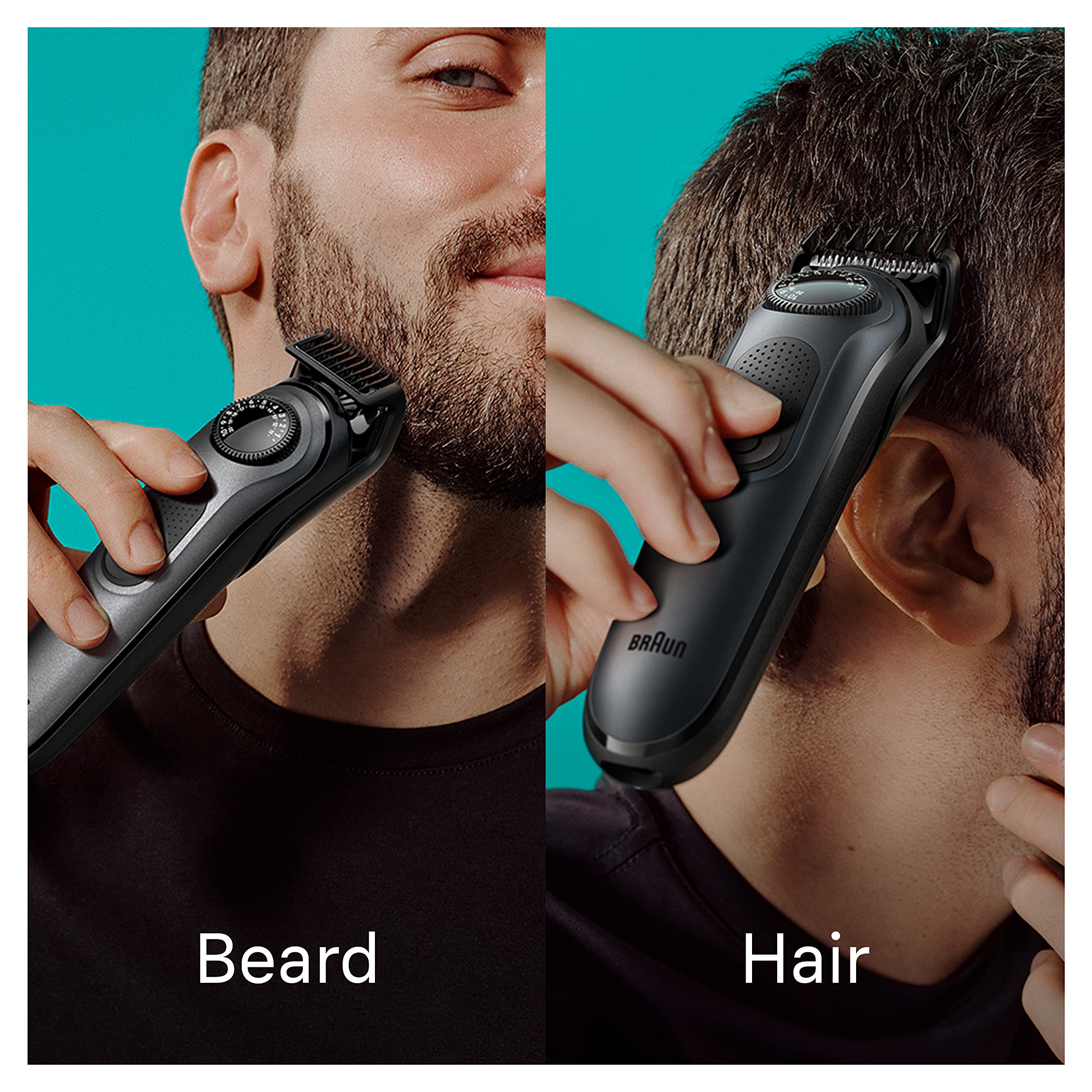 Braun All-in-One Style Kit Series 5 5471, 8-in-1 Trimmer for Men with Beard Trimmer, Body Trimmer for Manscaping, Hair Clippers & More, Ultra-Sharp Blade, 40 Length Settings, Waterproof