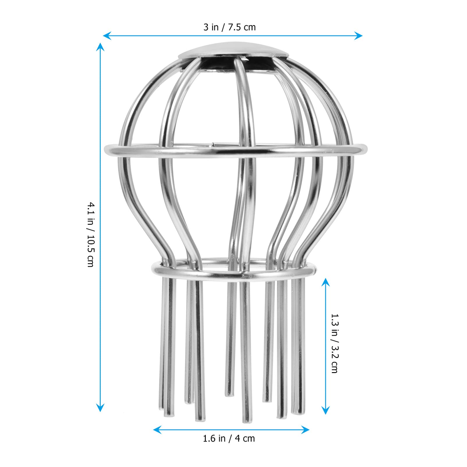 DOITOOL Leaf Filter Gutter Protection - 4inch Anti Clogging Stainless Steel Gutter Strainer - Anti Blocking Outdoor Drain Cover Gutter Guard for Outdoor, Rooftop Terrace