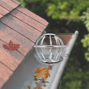 DOITOOL Leaf Filter Gutter Protection - 4inch Anti Clogging Stainless Steel Gutter Strainer - Anti Blocking Outdoor Drain Cover Gutter Guard for Outdoor, Rooftop Terrace