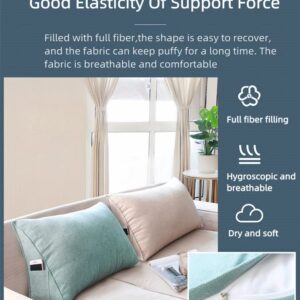 SHIZLIN Simplicity and Luxury Wedge Pillow Waist Protection Reading Pillow Couch Cushion Support Triangle Sofa Backrest Pillow