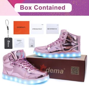 Odema V3 Aurora Unisex High Top Light Up Shoes, Sneakers with Lights for Men，Women, Led Light Shoes,USB Charging Glowing shoes for Teens