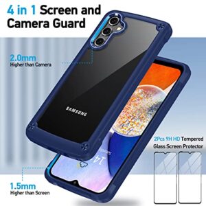 Oneagle for Google Pixel 8A Case Ultra Clear, Pixel 8A Phone Case with Metal Kickstand + Screen Protector,[Anti-Yellow][Military Grade Shockproof][Built-in 4 Airbags] Hard Back Case for Pixel 8A