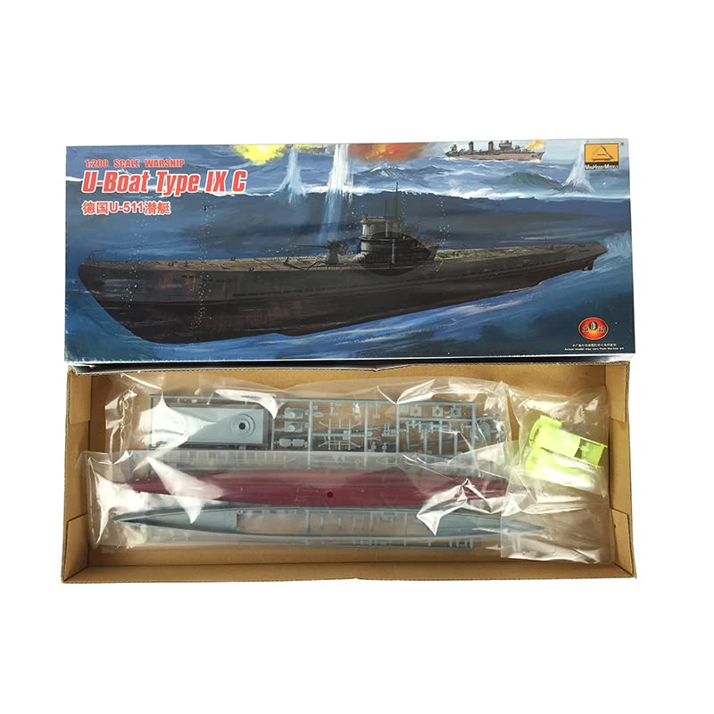 Toucan Rc Hobby Minihobby 80915 1/200 German U-Boat Type Ix C Submarine Model Kit with Motor DIY