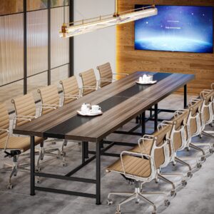 tribesigns 6ft conference table, rectangular meeting table, 70.86l * 31.49 w inches seminar table, large computer desk for office, boardroom desk