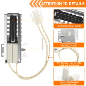 WB13K21 Oven Igniter Fit for G-E Ken-more Hot-point Gas Range Stove Replaces Norton-501a WB2X9998 WB13K0012 WB13K0013 WB13K0014 AP2020569 PS231280 EAP231280