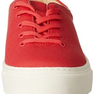 Amazon Essentials Women's Lace Up Sneaker, Red, 9