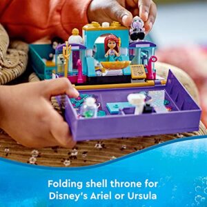 LEGO Disney The Little Mermaid Story Book 43213 Fun Playset with Ariel, Prince Eric, and Ursula Micro-Doll, Disney Princess Toy, Birthday Present for Kids and Fans Aged 5 and up