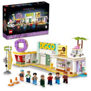 lego ideas bts dynamite 21339 model kit for adults, gift idea for bts fun with 7 minifigures of the famous k-pop band, features rm, jin, suga, j-hope, jimin, v and jung kook