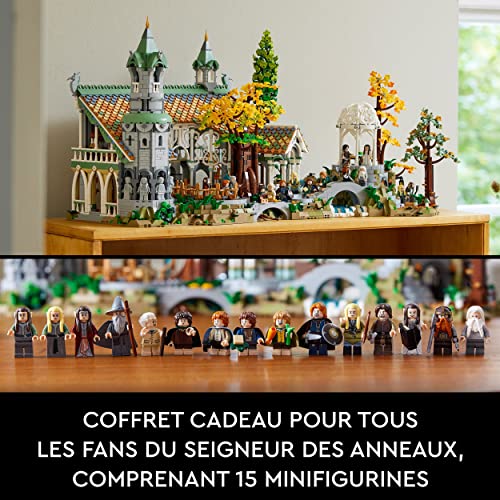 LEGO Icons The Lord of The Rings: Rivendell Building Model Kit for Adults, Construct and Display a Middle-Earth Valley with 15 Minifigures, A Great Gift for LOTR Fans and Movie-Lovers, 10316