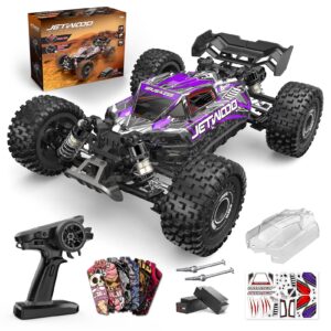 jetwood 1/16 fast remote control car for adults, electric 4wd rtr brushless rc cars, high speed rc truck gifts for boys, max 42 mph offroad buggy, jc16ep with 2 lipo