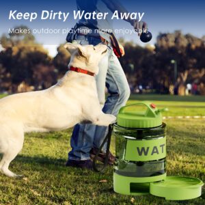 77oz Dog Water Bowl Dispenser, Dog Camping Essentials,Large Dog Travel Water Bottle with Pull-Out Drinking Bowl, Portable for Dog, Dog Beach Essentials Accessories, Car Water Bowl for Dogs, Bpa Free