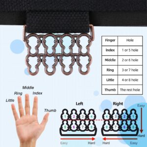 Finger Strengthener Stroke Recovery Physical Therapy Equipment Stretcher Hand Strengthener Hand Workout Extension Exerciser Hand Grip Trainer (Enhanced Kit - Black)