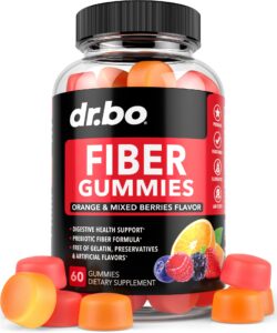 fiber gummies for adults & kids - tasty gummy prebiotic fiber supplement for max digestive gut health supplements for women & men - daily cleanse high chicory root inulin prebiotics - 60 fiber gummies